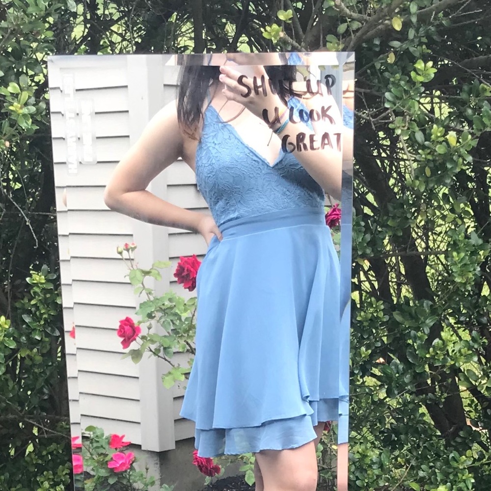 Windsor blue dress with pockets